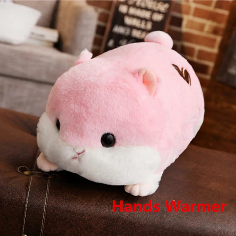 50cm Cute Hamster Plush Dolls, Plush Toys Simulation Hamster, Guinea Pig Large Hands Warmer Plush Toys, Children Birthday Gift